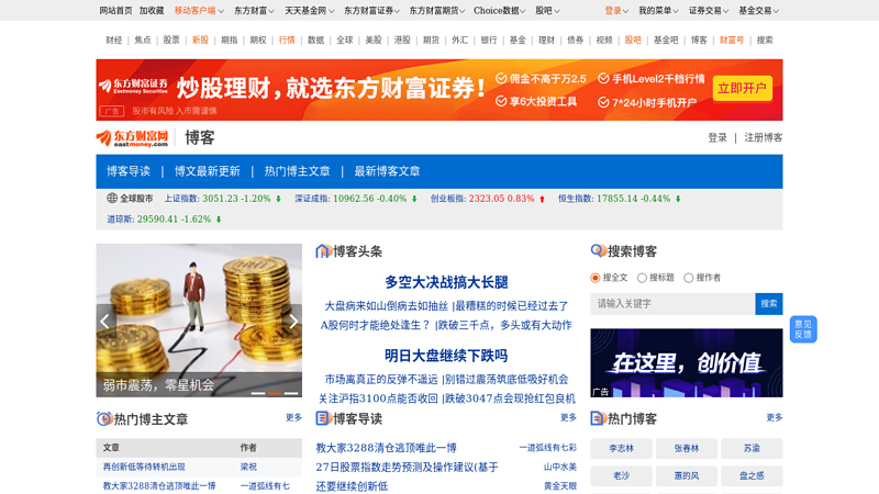 东方财富博客_东方财富网